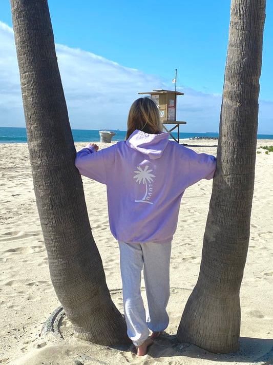 Lavender Palm Hoodie